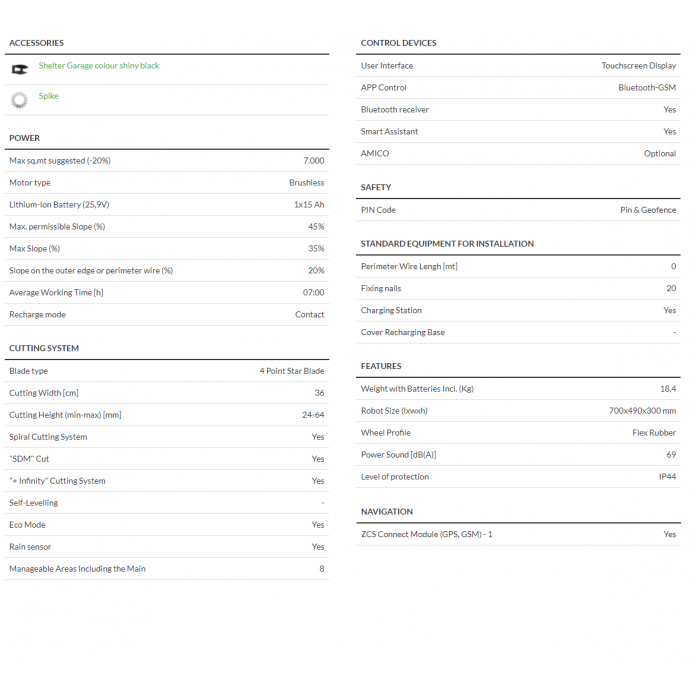 Ambrogio L350i Elite 7000sqm
