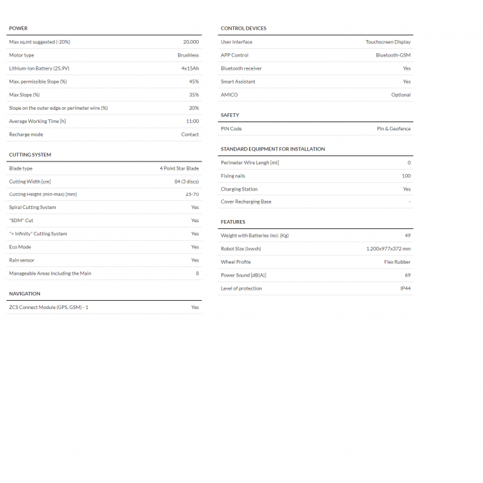 Ambrogio L450i Deluxe 20000sqm