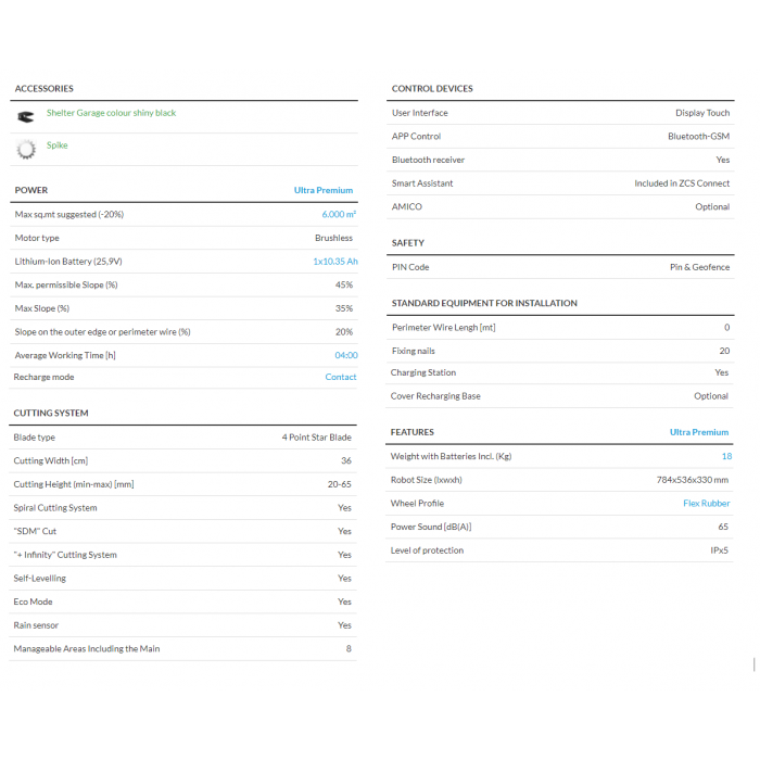 Ambrogio Nextline 4.36 Elite 6000sqm